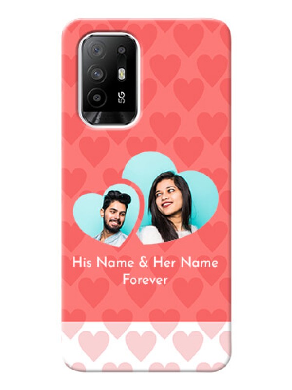 Custom Oppo F19 Pro Plus 5G personalized phone covers: Couple Pic Upload Design