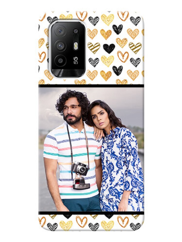 Custom Oppo F19 Pro Plus 5G Personalized Mobile Cases: Love Symbol Design
