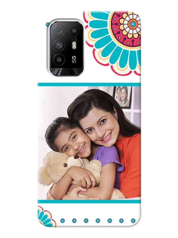 Custom Oppo F19 Pro Plus 5G custom mobile phone cases: Flower Design
