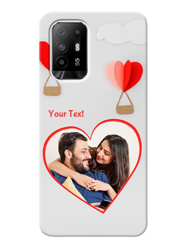 Custom Oppo F19 Pro Plus 5G Phone Covers: Parachute Love Design