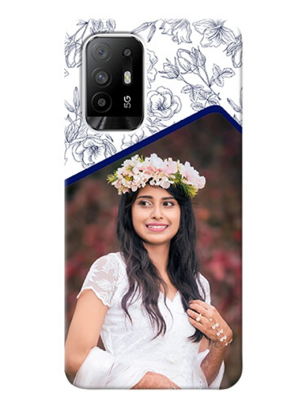 Custom Oppo F19 Pro Plus 5G Phone Cases: Premium Floral Design