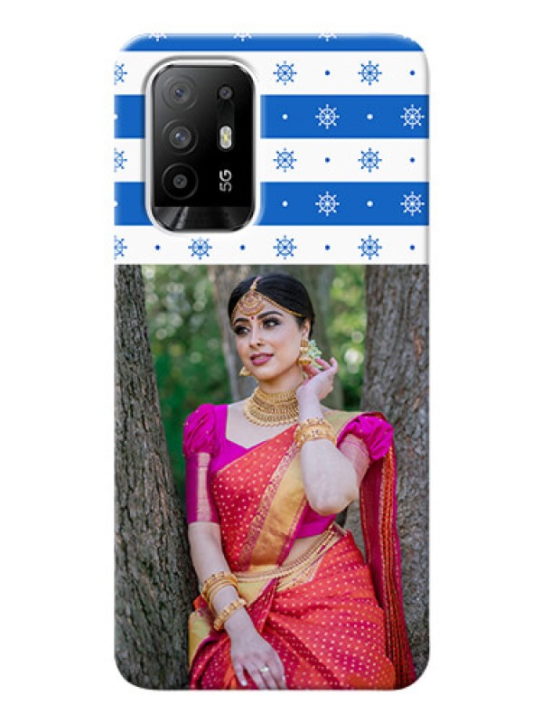 Custom Oppo F19 Pro Plus 5G custom mobile covers: Snow Pattern Design