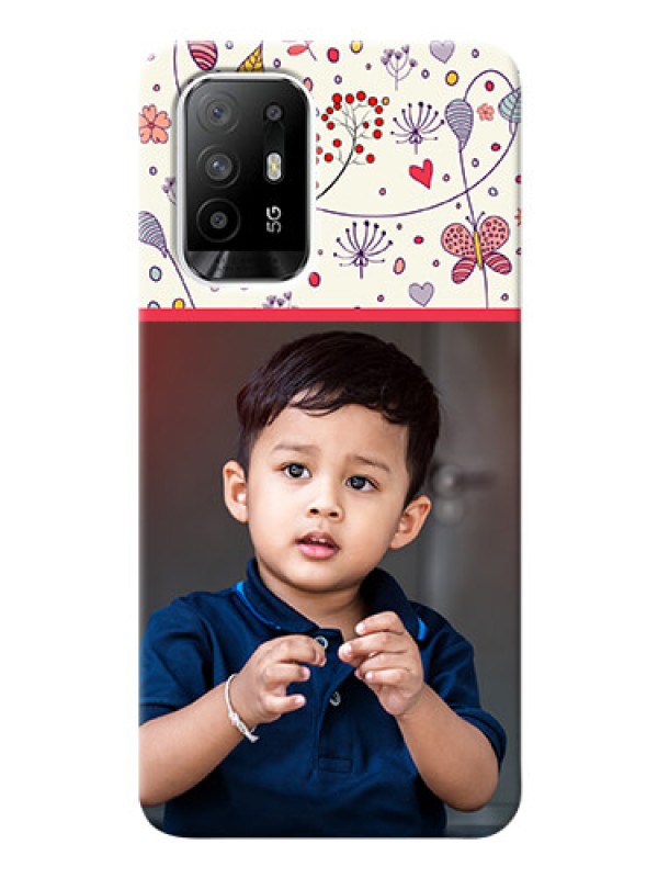 Custom Oppo F19 Pro Plus 5G phone back covers: Premium Floral Design