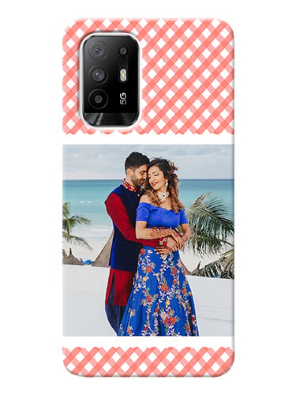 Custom Oppo F19 Pro Plus 5G custom mobile cases: Pink Pattern Design