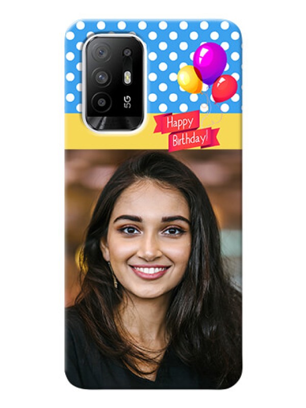 Custom Oppo F19 Pro Plus 5G custom mobile back covers: Happy Birthday Design