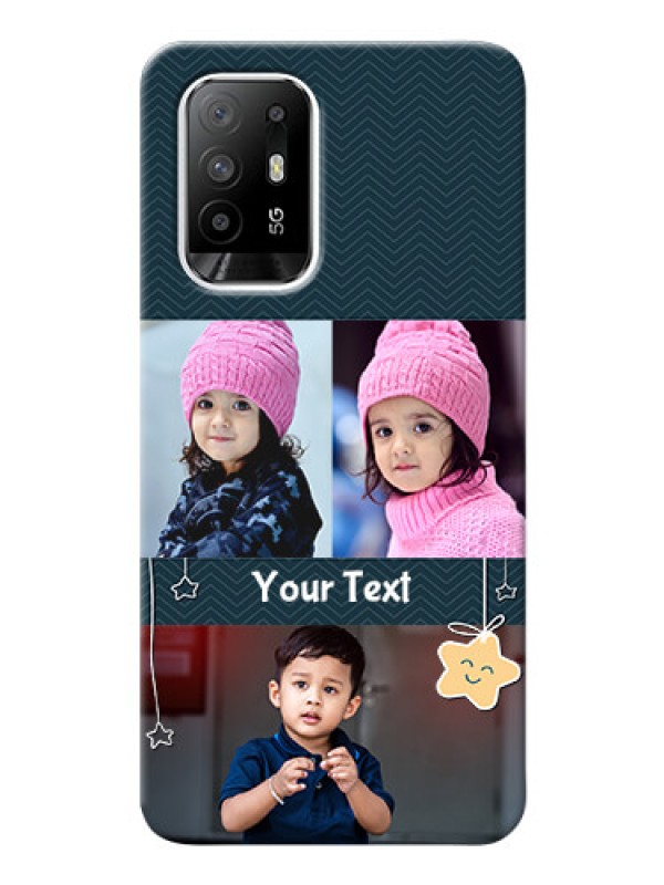 Custom Oppo F19 Pro Plus 5G Mobile Back Covers Online: Hanging Stars Design