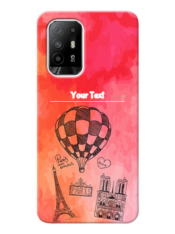 Custom Oppo F19 Pro Plus 5G Personalized Mobile Covers: Paris Theme Design