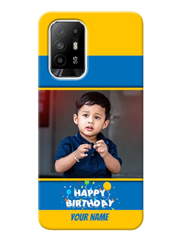 Custom Oppo F19 Pro Plus 5G Mobile Back Covers Online: Birthday Wishes Design
