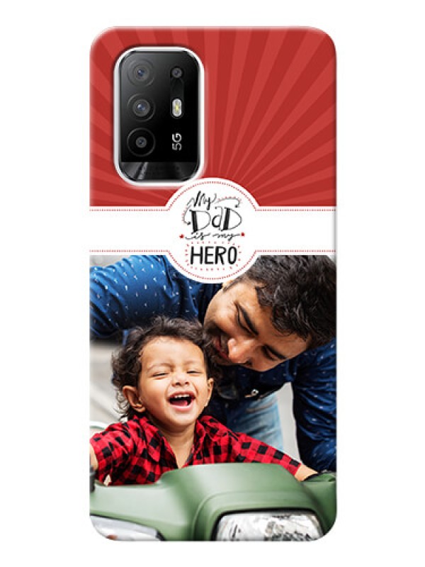 Custom Oppo F19 Pro Plus 5G custom mobile phone cases: My Dad Hero Design