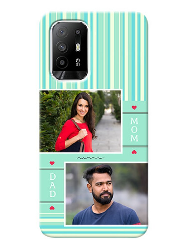 Custom Oppo F19 Pro Plus 5G custom mobile phone covers: Mom & Dad Pic Design