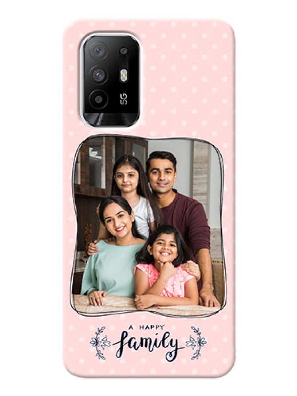 Custom Oppo F19 Pro Plus 5G Personalized Phone Cases: Family with Dots Design