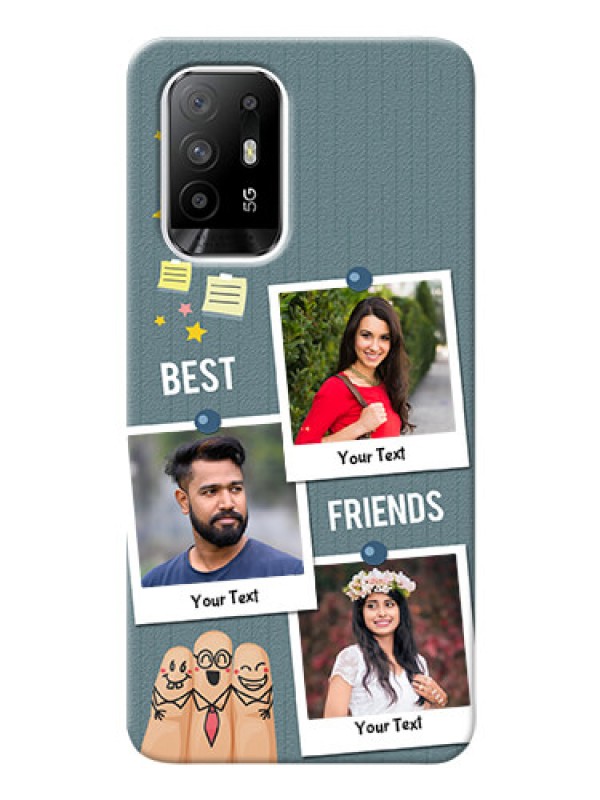 Custom Oppo F19 Pro Plus 5G Mobile Cases: Sticky Frames and Friendship Design