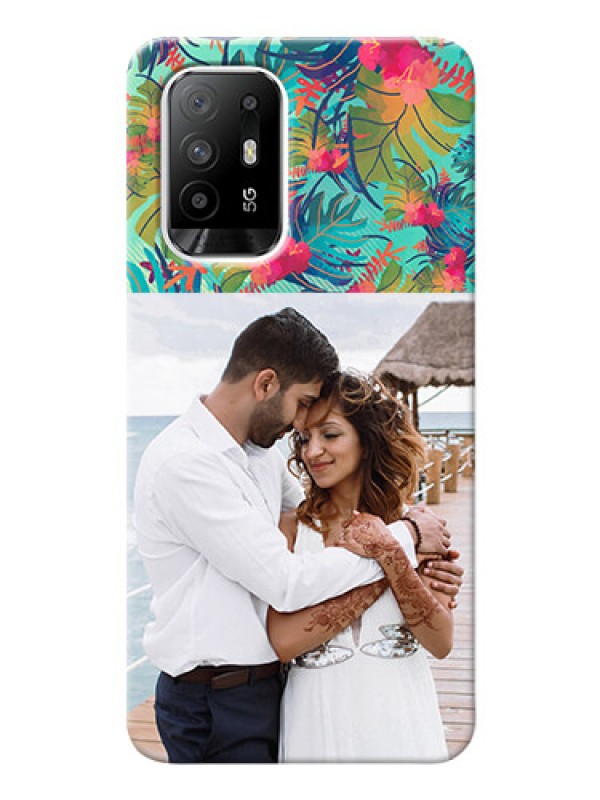 Custom Oppo F19 Pro Plus 5G Personalized Phone Cases: Watercolor Floral Design
