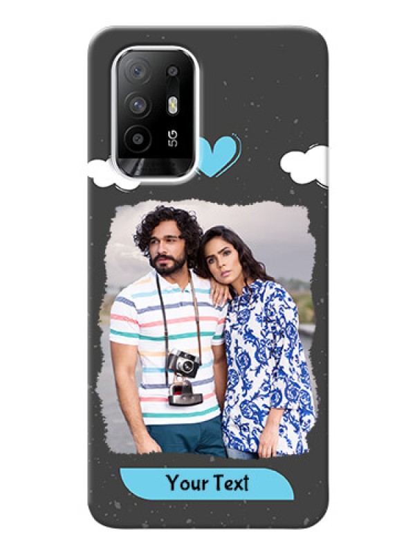 Custom Oppo F19 Pro Plus 5G Mobile Back Covers: splashes with love doodles Design