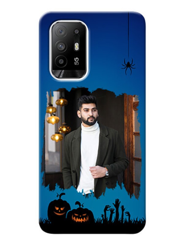 Custom Oppo F19 Pro Plus 5G mobile cases online with pro Halloween design 
