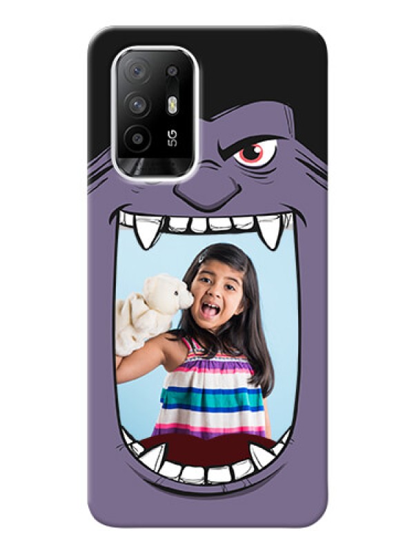 Custom Oppo F19 Pro Plus 5G Personalised Phone Covers: Angry Monster Design