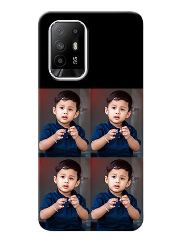 Custom Oppo F19 Pro Plus 5G 4 Image Holder on Mobile Cover