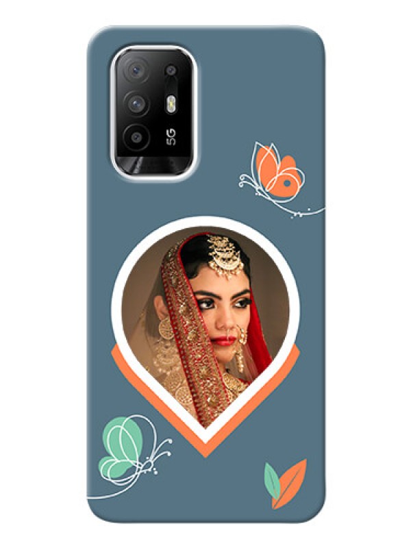 Custom Oppo F19 Pro Plus 5G Custom Mobile Case with Droplet Butterflies Design