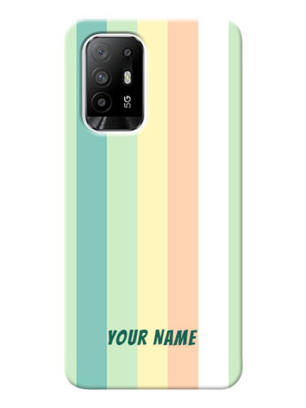 Custom Oppo F19 Pro Plus 5G Back Covers: Multi-colour Stripes Design