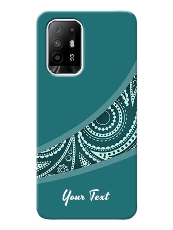 Custom Oppo F19 Pro Plus 5G Custom Phone Covers: semi visible floral Design