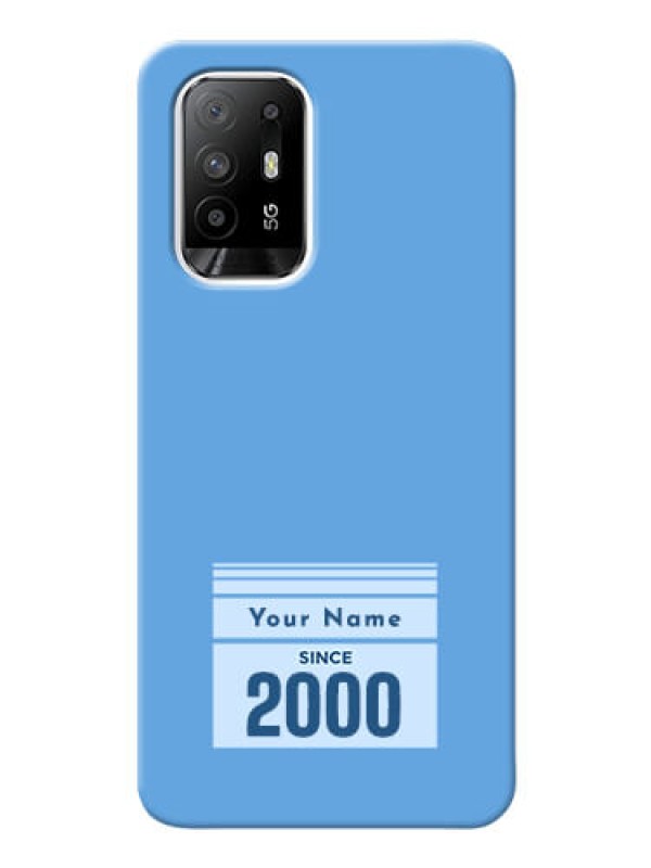 Custom Oppo F19 Pro Plus 5G Mobile Back Covers: Custom Year of birth Design