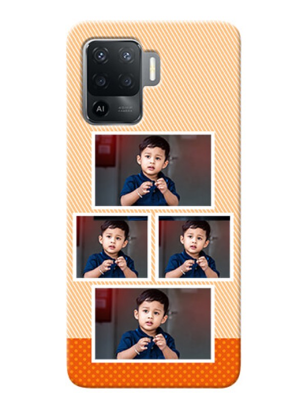 Custom Oppo F19 Pro Mobile Back Covers: Bulk Photos Upload Design