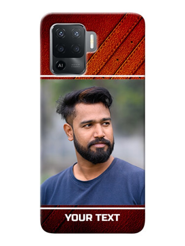 Custom Oppo F19 Pro Back Covers: Leather Phone Case Design