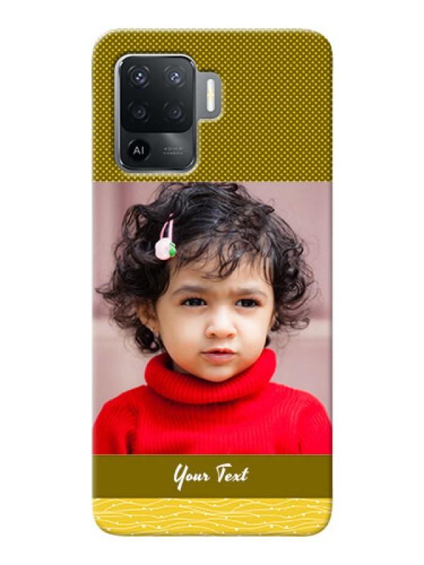 Custom Oppo F19 Pro custom mobile back covers: Simple Green Color Design