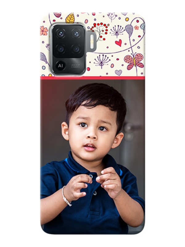 Custom Oppo F19 Pro phone back covers: Premium Floral Design