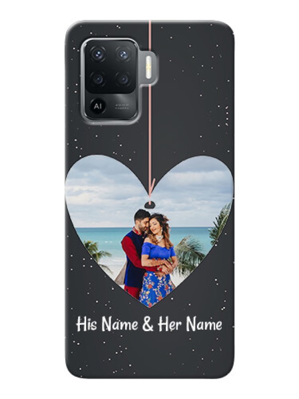 Custom Oppo F19 Pro custom phone cases: Hanging Heart Design