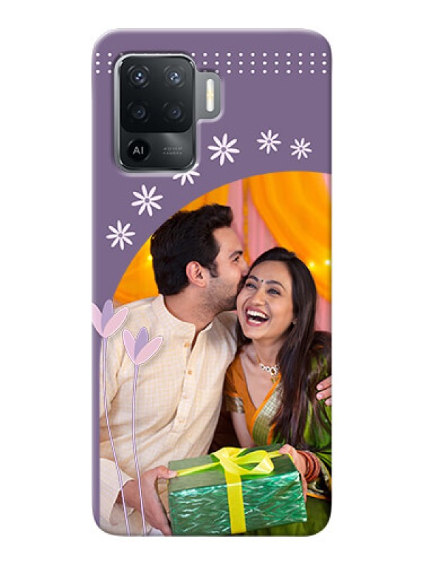 Custom Oppo F19 Pro Phone covers for girls: lavender flowers design 