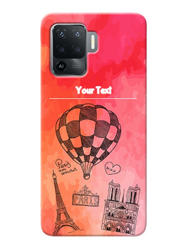 Custom Oppo F19 Pro Personalized Mobile Covers: Paris Theme Design