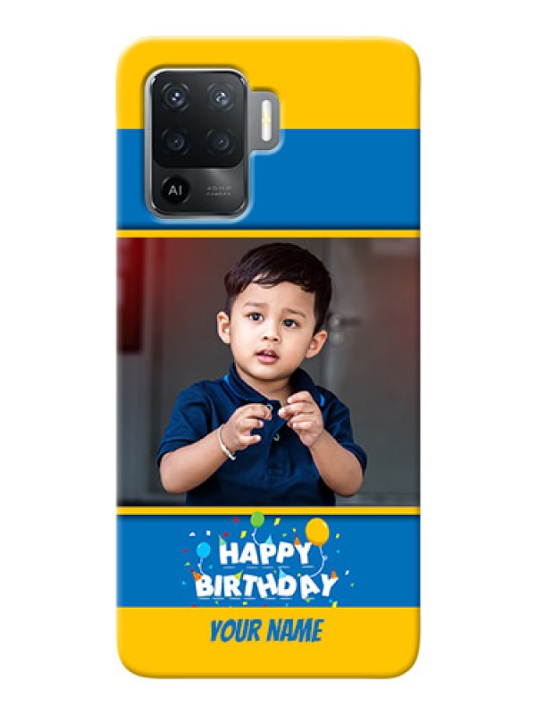 Custom Oppo F19 Pro Mobile Back Covers Online: Birthday Wishes Design
