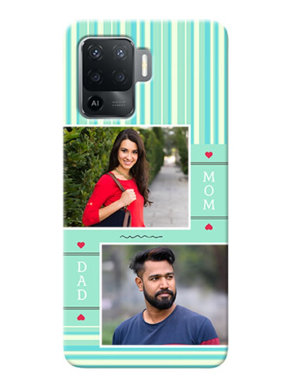 Custom Oppo F19 Pro custom mobile phone covers: Mom & Dad Pic Design