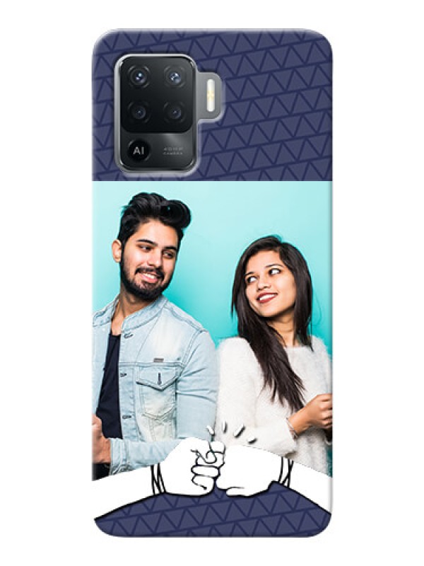 Custom Oppo F19 Pro Mobile Covers Online with Best Friends Design  