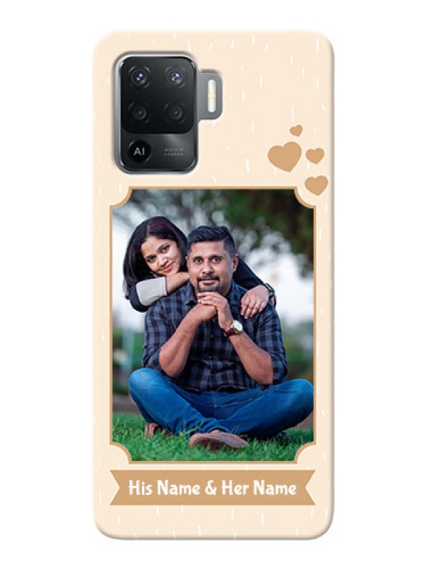 Custom Oppo F19 Pro mobile phone cases with confetti love design 