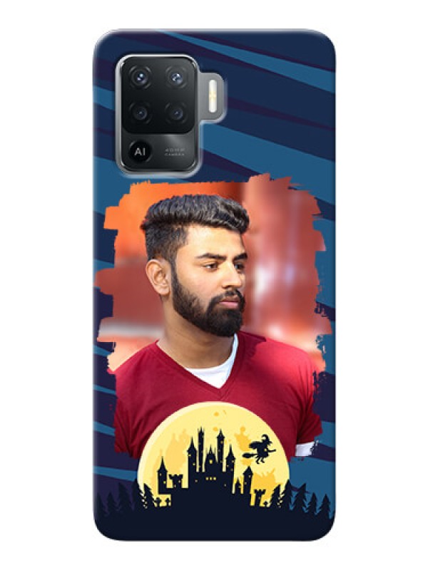 Custom Oppo F19 Pro Back Covers: Halloween Witch Design 