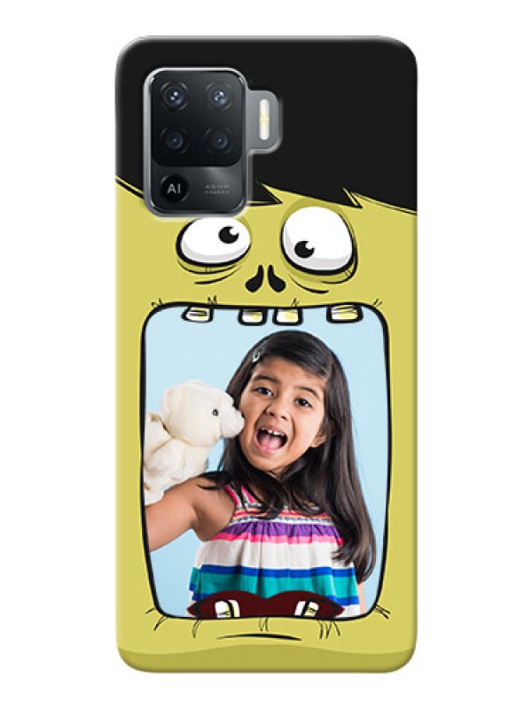 Custom Oppo F19 Pro Mobile Covers: Cartoon monster back case Design