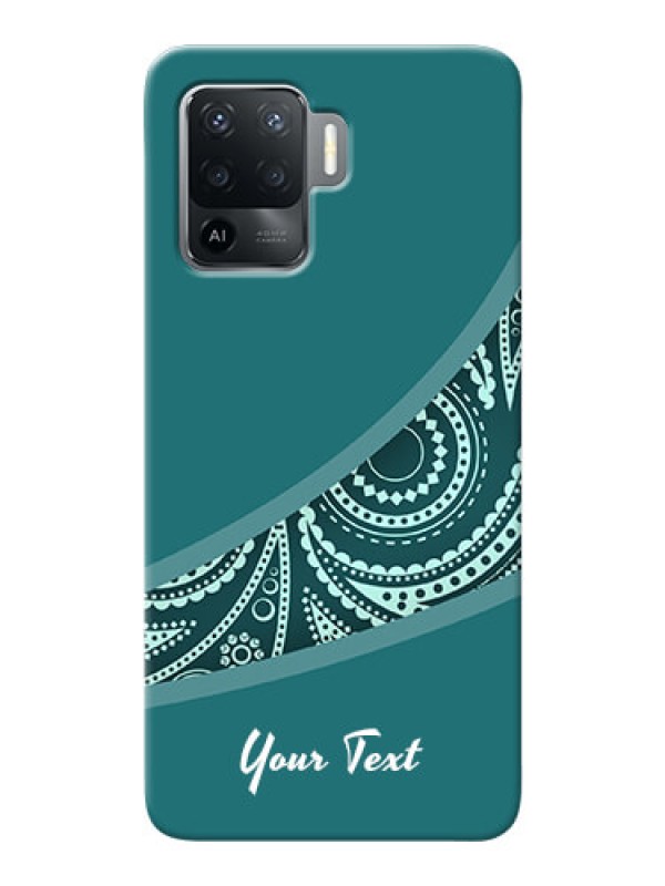 Custom Oppo F19 Pro Custom Phone Covers: semi visible floral Design