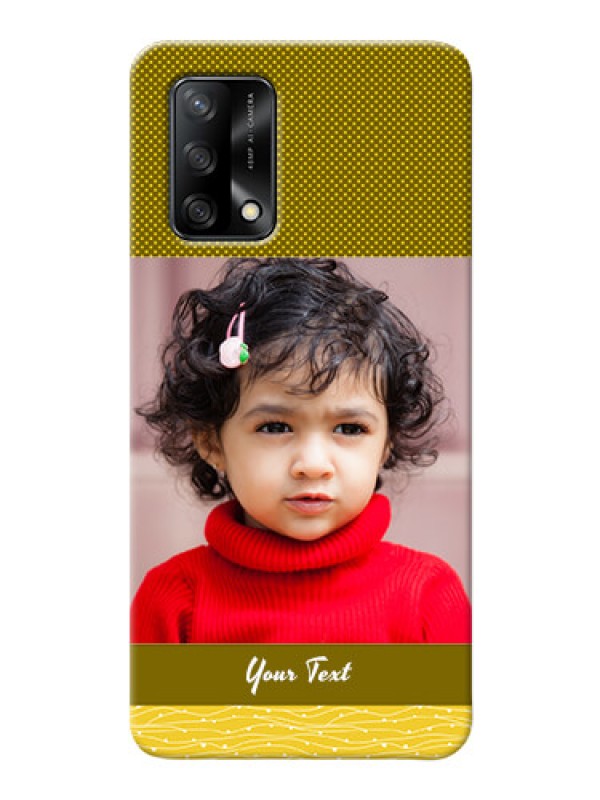 Custom Oppo F19 custom mobile back covers: Simple Green Color Design