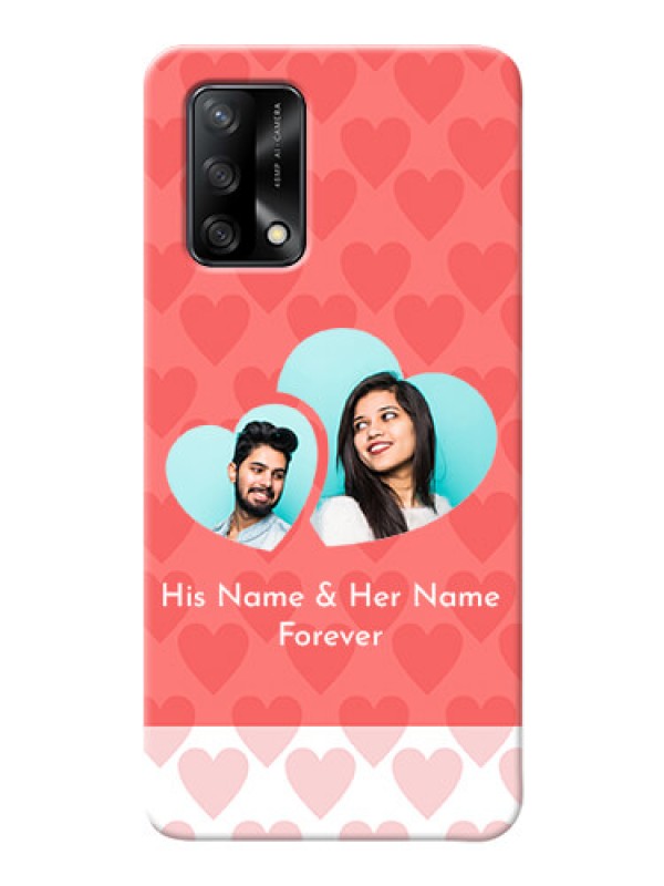 Custom Oppo F19 personalized phone covers: Couple Pic Upload Design