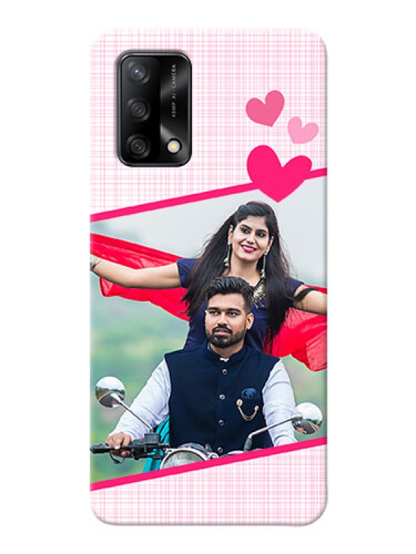 Custom Oppo F19 Personalised Phone Cases: Love Shape Heart Design