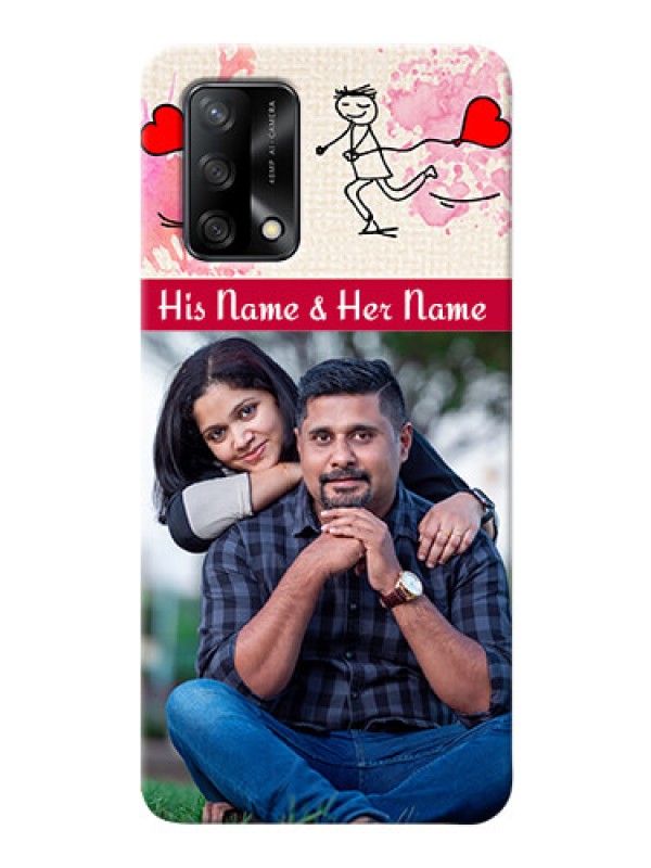 Custom Oppo F19 phone back covers: You and Me Case Design