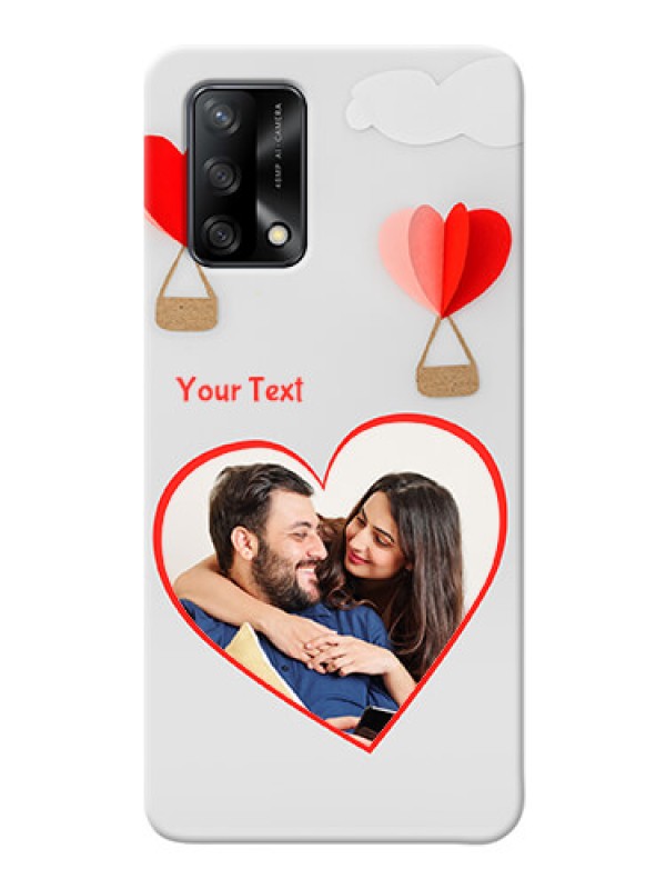 Custom Oppo F19 Phone Covers: Parachute Love Design