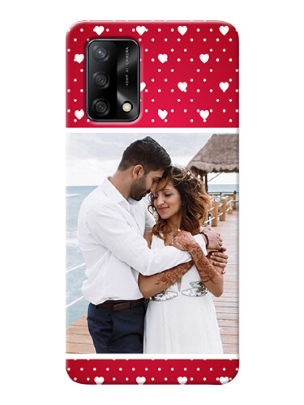Custom Oppo F19 custom back covers: Hearts Mobile Case Design