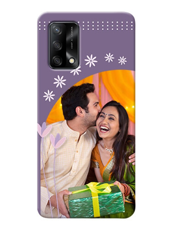 Custom Oppo F19 Phone covers for girls: lavender flowers design 