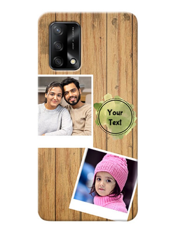 Custom Oppo F19 Custom Mobile Phone Covers: Wooden Texture Design