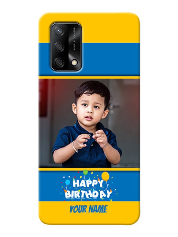 Custom Oppo F19 Mobile Back Covers Online: Birthday Wishes Design