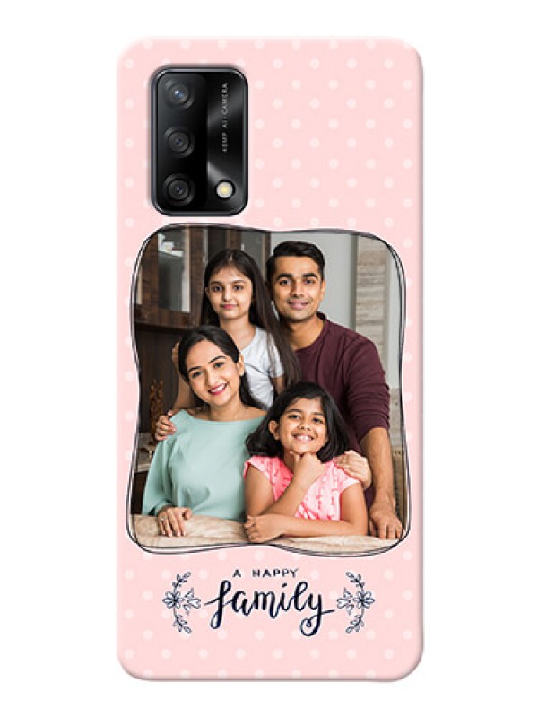 Custom Oppo F19 Personalized Phone Cases: Family with Dots Design