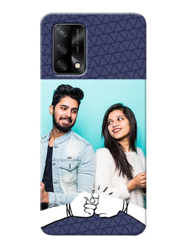 Custom Oppo F19 Mobile Covers Online with Best Friends Design  